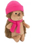 Плюшена играчка Orange Toys Life - Пухкавият таралеж, с малинова шапка, 15 cm