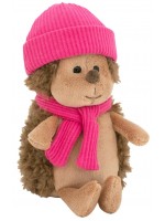 Плюшена играчка Orange Toys Life - Пухкавият таралеж, с малинова шапка, 15 cm