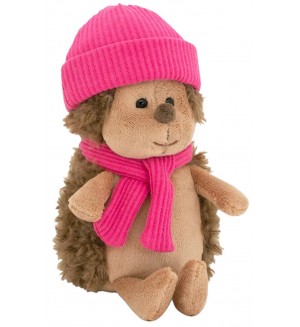 Плюшена играчка Orange Toys Life - Пухкавият таралеж, с малинова шапка, 15 cm