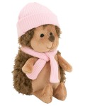 Плюшена играчка Orange Toys Life - Пухкавият таралеж, с розова шапка, 15 cm