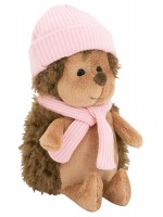 Плюшена играчка Orange Toys Life - Пухкавият таралеж, с розова шапка, 15 cm