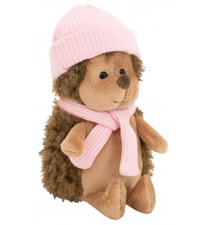 Плюшена играчка Orange Toys Life - Пухкавият таралеж, с розова шапка, 15 cm