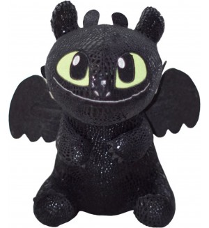 Плюшена играчка Play by Play - How to Train Your Dragon, Беззъб, 22 cm