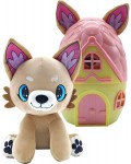 Плюшена играчка Pup a Dorables - Кученце в къщичка, светлокафяво