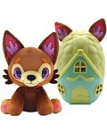 Плюшена играчка Pup a Dorables - Кученце в къщичка, тъмнокафяво
