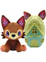 Плюшена играчка Pup a Dorables - Кученце в къщичка, тъмнокафяво