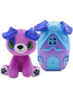Плюшена играчка Pup a Dorables - Кученце в къщичка, тъмнорозово