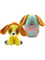 Плюшена играчка Pup a Dorables - Кученце в къщичка, жълто 