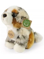 Плюшена играчка Rappa Еко приятели - Австралийска овчарка, седяща, 20 cm