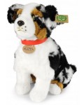 Плюшена играчка Rappa Еко приятели - Австралийска овчарка, седяща, 35 cm
