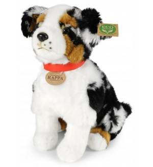 Плюшена играчка Rappa Еко приятели - Австралийска овчарка, седяща, 35 cm