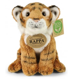 Плюшена играчка Rappa Еко приятели - Бенгалски тигър, 15 cm