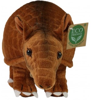 Плюшена играчка Rappa Еко приятели - Броненосец /без опашката/, 28 cm