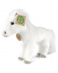 Плюшена играчка Rappa Еко приятели - Бял кон, 24 cm