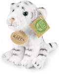 Плюшена играчка Rappa Еко приятели - Бял тигър, 15 cm