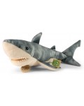 Плюшена играчка Rappa Еко приятели - Бяла акула, 40 cm