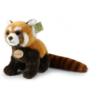 Плюшена играчка Rappa Еко приятели - Червена панда, седяща, 28 cm