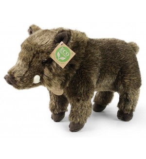 Плюшена играчка Rappa Еко приятели - Диво прасе, 30 cm