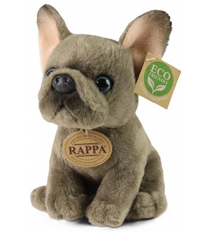 Плюшена играчка Rappa Еко приятели - Френски булдог, 18 cm