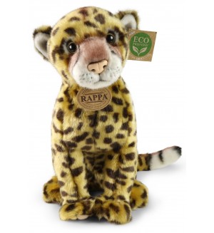 Плюшена играчка Rappa Еко приятели - Гепард, седящ, 28 cm