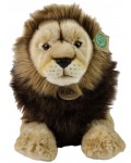 Плюшена играчка Rappa Еко приятели - Голям плюшен лъв, лежащ, 44 cm