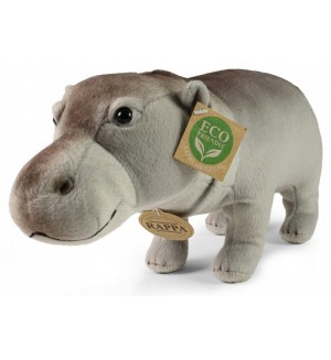 Плюшена играчка Rappa Еко приятели - Хипопотам, 32 cm