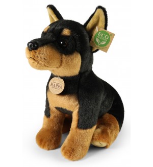 Плюшена играчка Rappa Еко приятели - Куче доберман, 30 cm