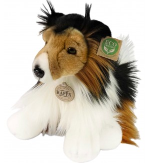 Плюшена играчка Rappa Еко приятели - Куче Коли, седящо, 28 cm