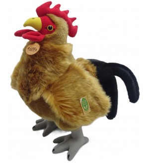 Плюшена играчка Rappa Еко приятели - Петел, 34 cm