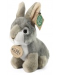 Плюшена играчка Rappa Еко приятели - Зайче, 16 cm, бяло и сиво