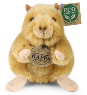 Плюшена играчка Rappa Еко приятели - Златен хамстер, 16 cm