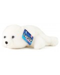 Плюшена играчка Rappa Lazy Animals - Бяло мече, 29 cm