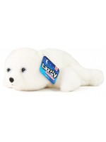 Плюшена играчка Rappa Lazy Animals - Бяло мече, 29 cm