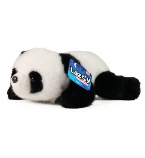 Плюшена играчка Rappa Lazy Animals - Лежаща панда, 29 cm