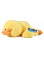 Плюшена играчка Rappa Lazy Animals - Лежащо жълто пате, 29 cm