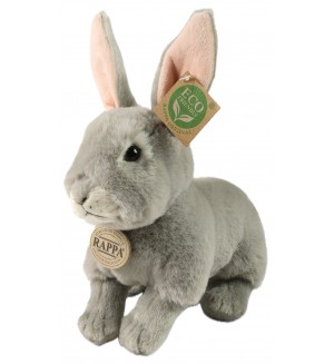 Плюшена играчка Rappa Soft Collection - Сиво зайче, седяща, 23 cm Плюшена играчка Rappa Soft Collection - Сиво зайче, седяща, 23 cm
