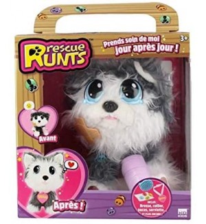 Плюшена играчка Rescue Runts Спаси мъничето - Хъски