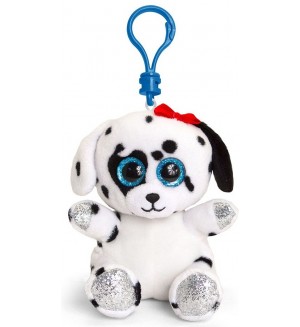 Плюшена играчка с клипс за раница Keel toys - Далматинец, 12 cm