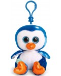 Плюшена играчка с клипс за раница Keel toys - Пингвин, 12 cm