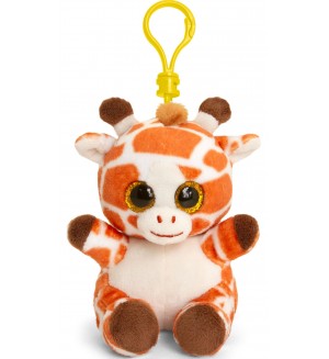 Плюшена играчка с клипс за раница Keel toys - Жираф, 12 cm