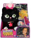 Плюшена играчка Shimmer Stars - Блестящо коте, Черен диамант