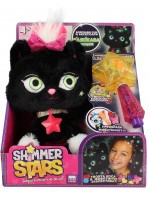 Плюшена играчка Shimmer Stars - Блестящо коте, Черен диамант