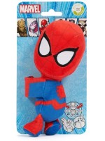 Плюшена играчка Simba Toys Marvel - Spider-Man, с лента за прикрепване, 17 cm