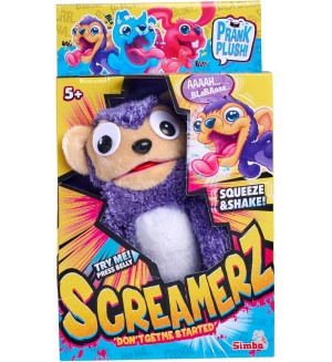 Плюшена играчка Simba Toys - ScreamerZ, Крещяща маймунка