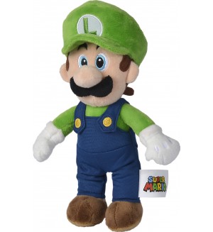 Плюшена играчка Simba Toys Super Mario - Luigi, 30 cm