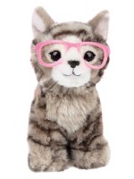 Плюшена играчка Studio Pets - Британско коте с очила, Пейдж