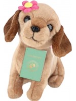 Плюшена играчка Studio Pets - Дейзи с цвете, 16 cm