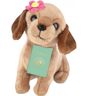 Плюшена играчка Studio Pets - Дейзи с цвете, 16 cm