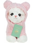 Плюшена играчка Studio Pets - Коте с блузка Мауси, 16 cm