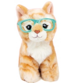 Плюшена играчка Studio Pets - Коте с очила, Рей Бен